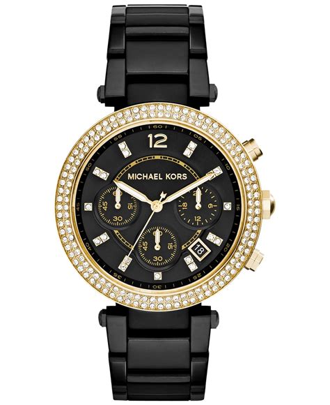 montre inteligent michael kors femmes|Michael Kors black watches women.